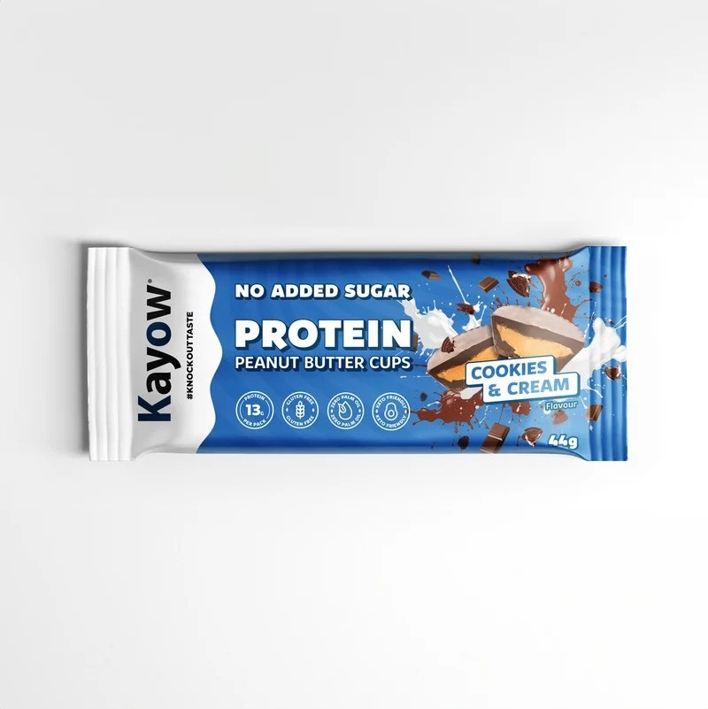 KAYOW PROTEIN PEANUT BUTTER CUPS COOKIES&CREAM 44G