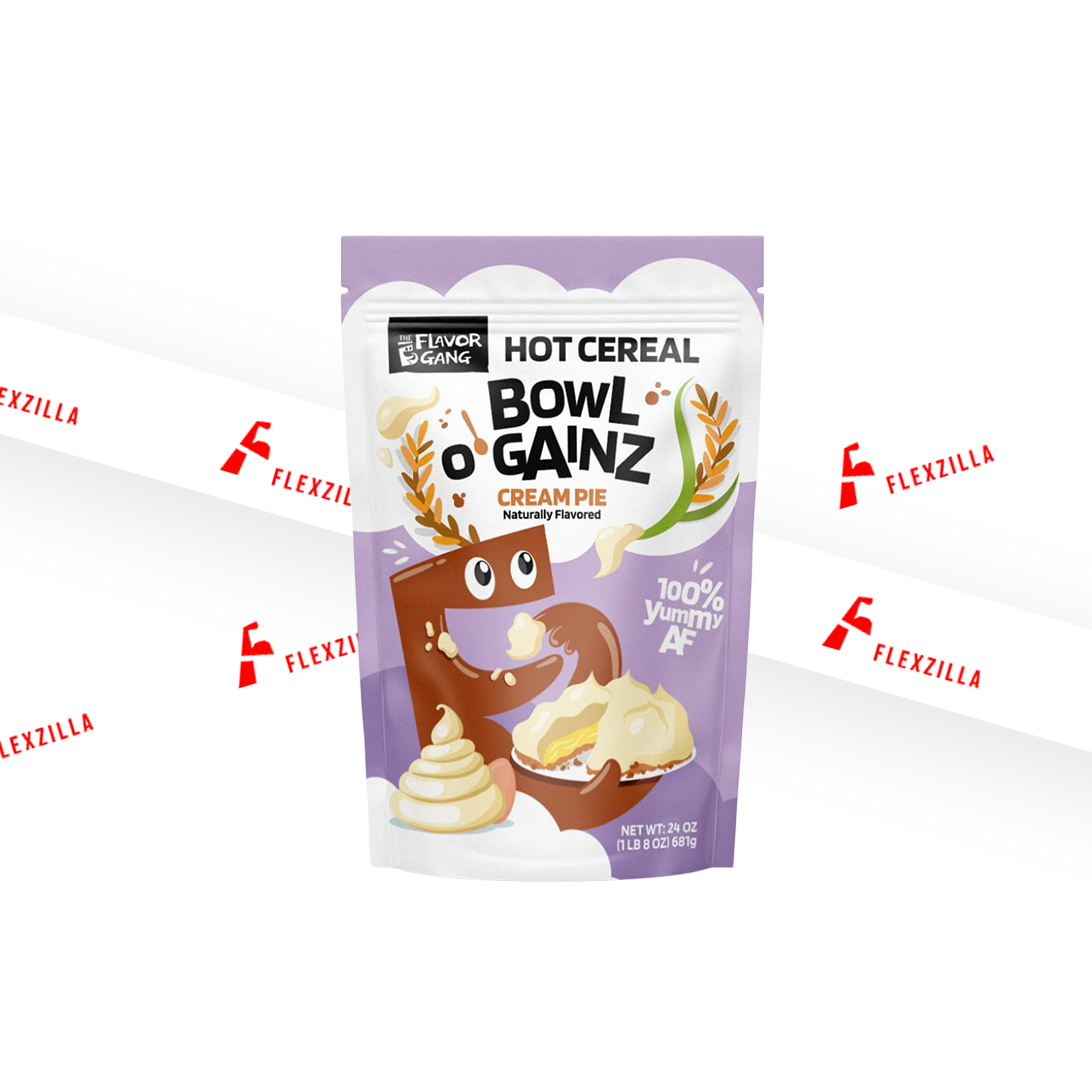 THE FLAVOR GANG HOT CEREAL BOWL O'GAINZ CREAM PIE 1 LB