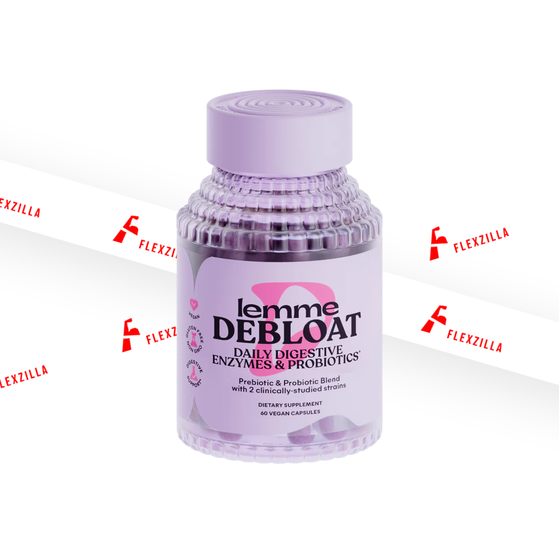 LEMME DEBLOAT- DAILY DIGESTIVE ENZYMES & PROBIOTICS 60 VEGAN CAPSULES
