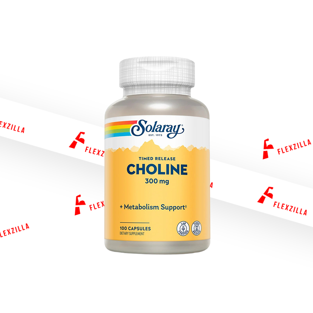 SOLARAY TIME RELEASE CHOLINE 300 MG 100 CAPSULES