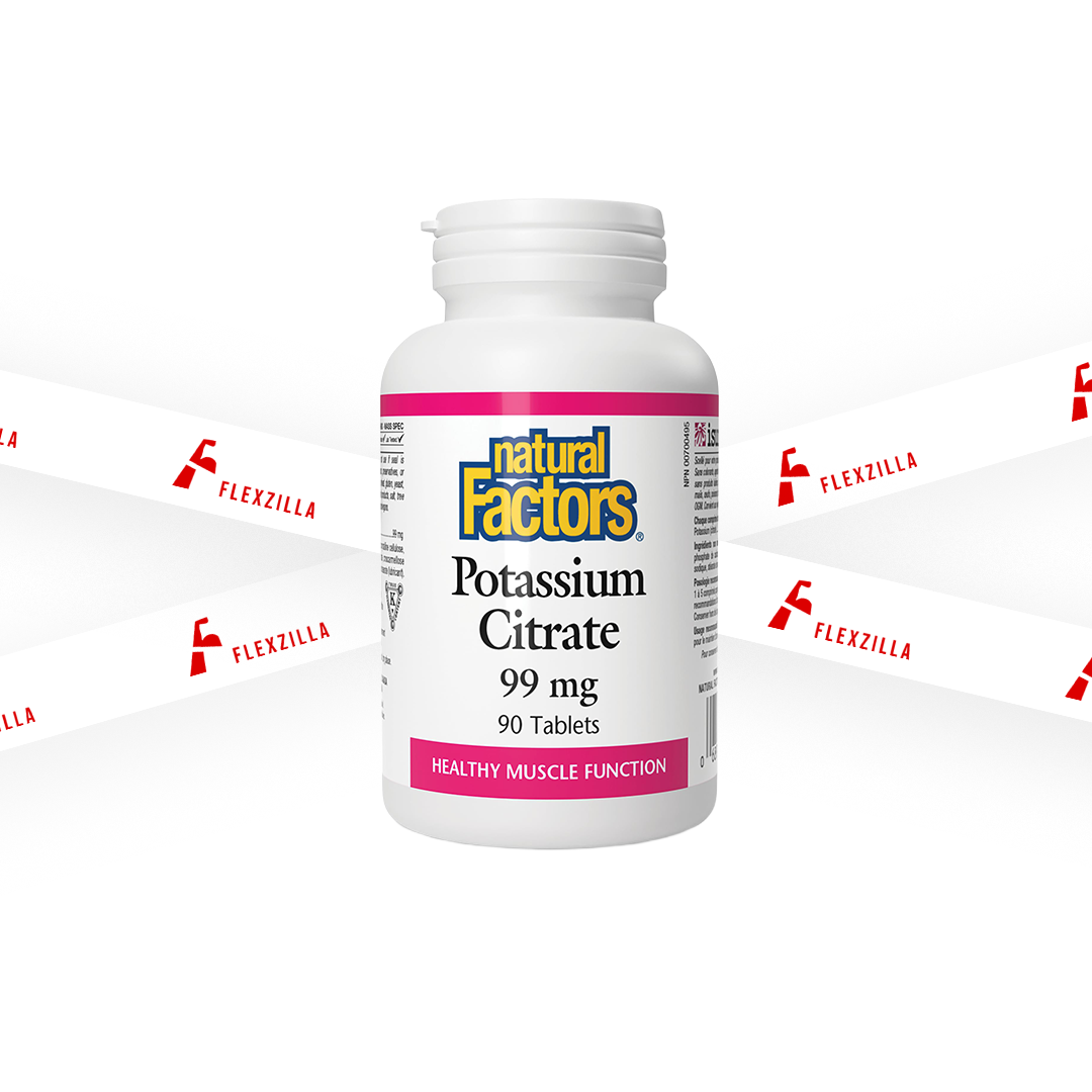 NATURAL FACTORS POTASSIUM CITRATE 99MG 90 TABLETS